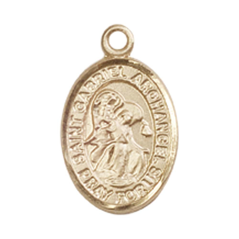14kt Gold St. Gabriel the Archangel Medal - Small – Crosses & Medals