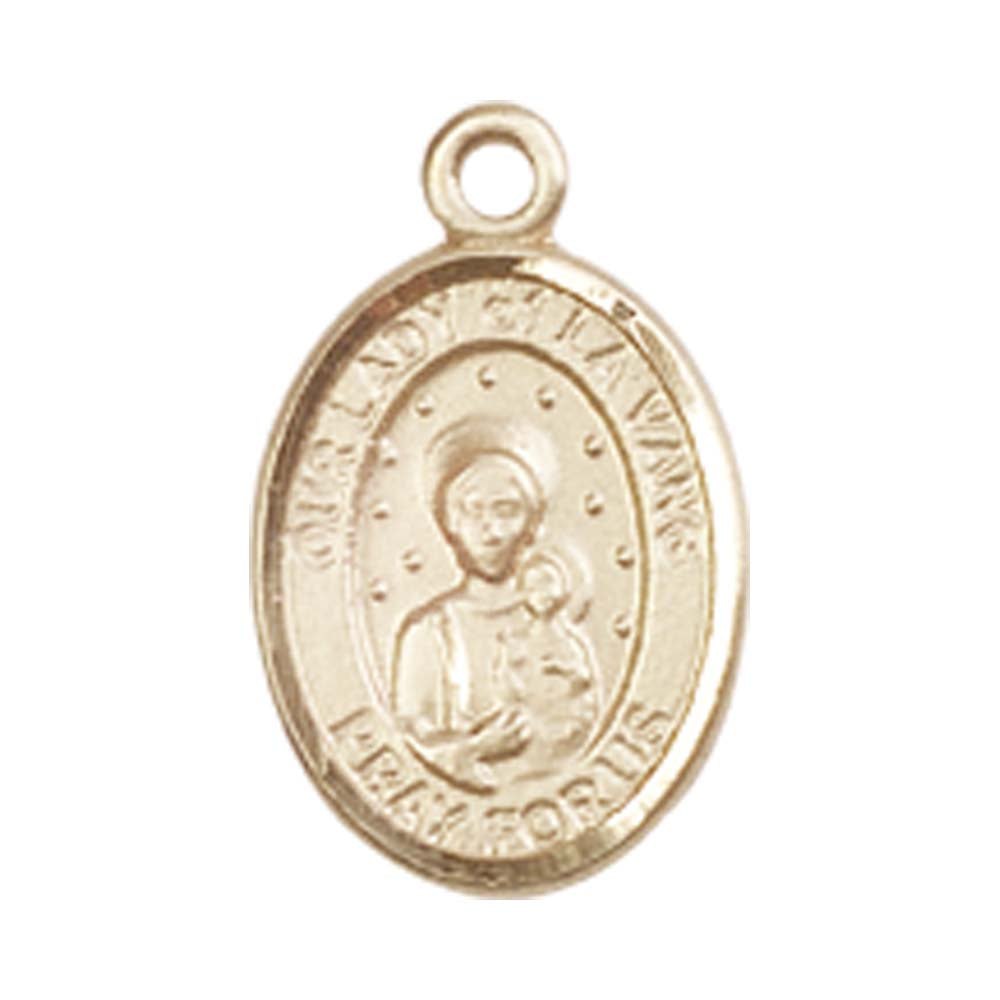14kt Gold O/L of La Vang Medal - Small – Crosses & Medals