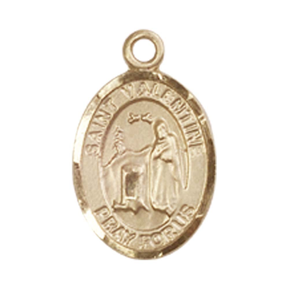 14kt Gold St. Valentine of Rome Medal - Small