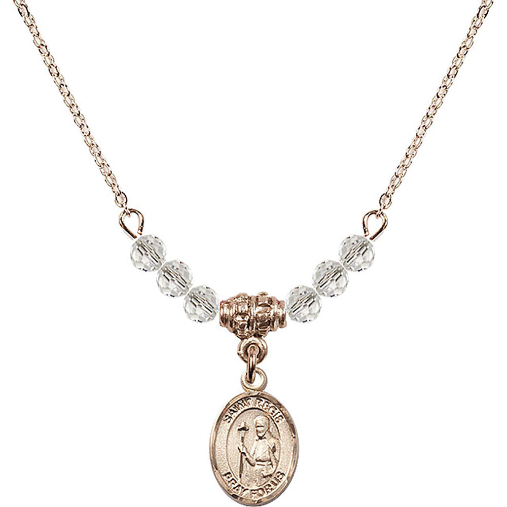 14kt Gold Filled Saint Regis Birthstone Necklace with Crystal Beads - 9380