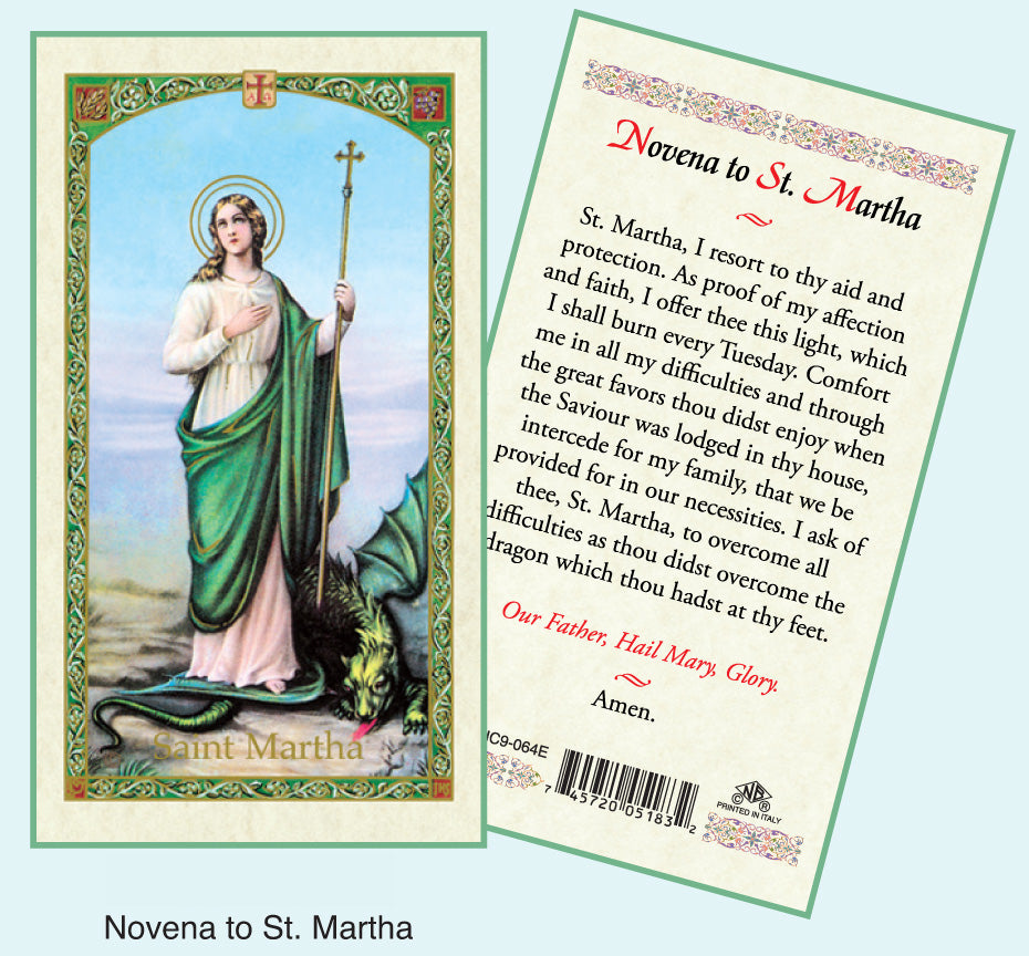 PRAYER CARD ST MARTHA