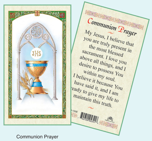 PRAYER CARD COMMUNION PRAYER