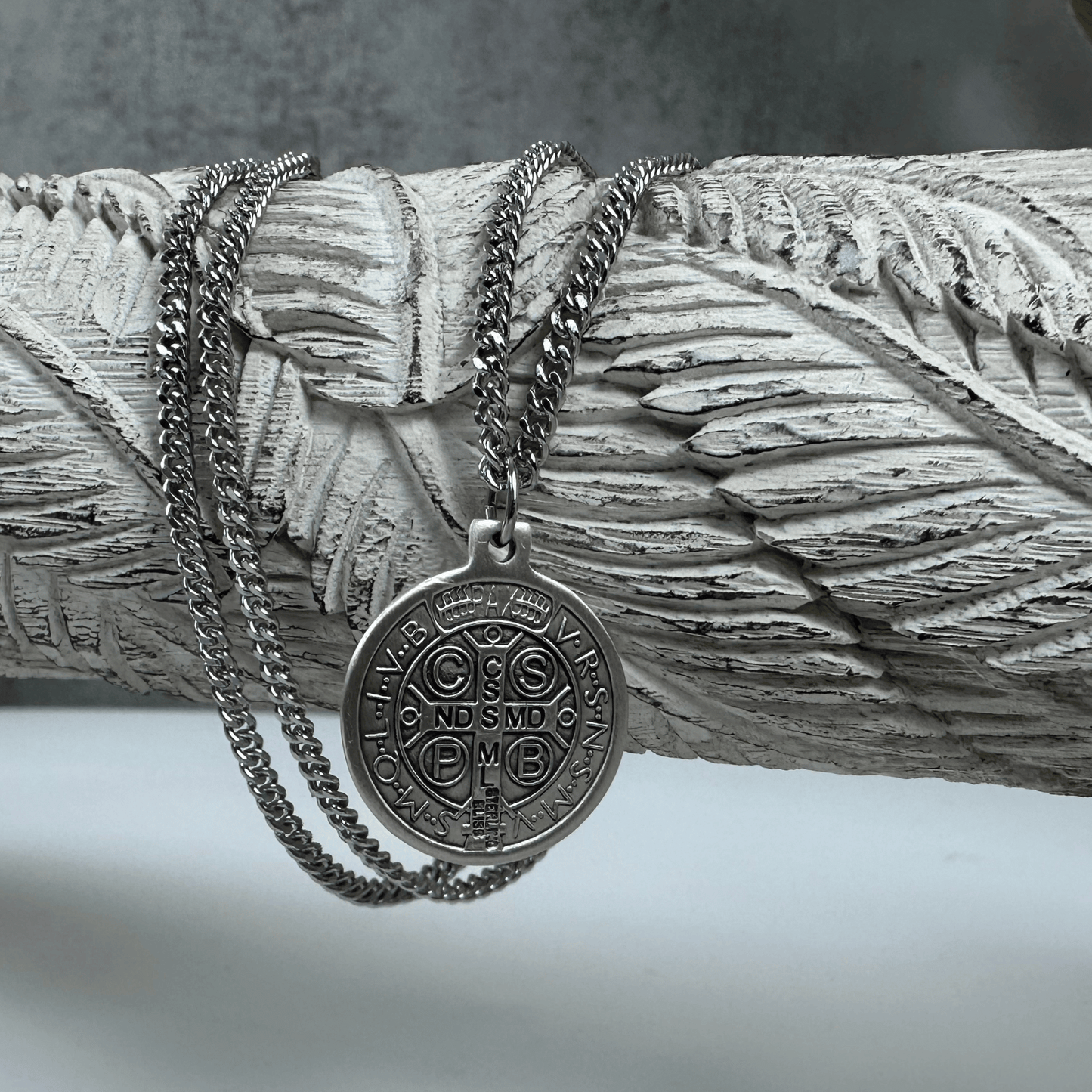 Sterling Silver Saint Benedict Pendant - 0026BSS