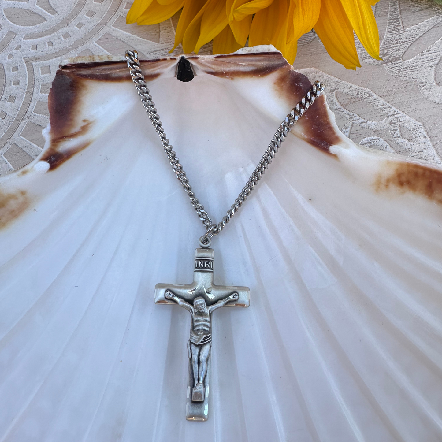 Sterling Silver Crucifix Pendant - 0644SS