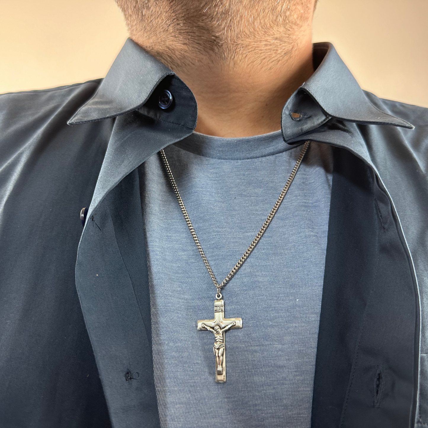 Sterling Silver Crucifix Pendant - 0644SS