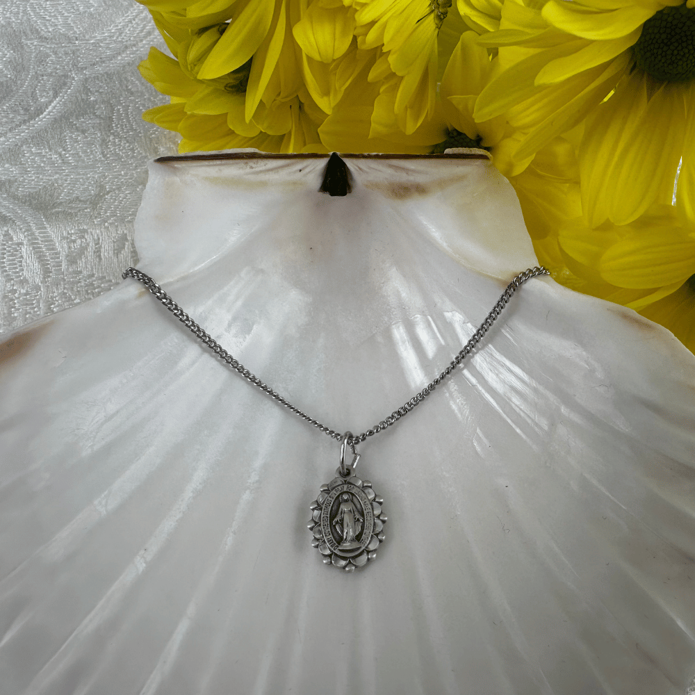 Sterling Silver Miraculous Pendant - 6040SS