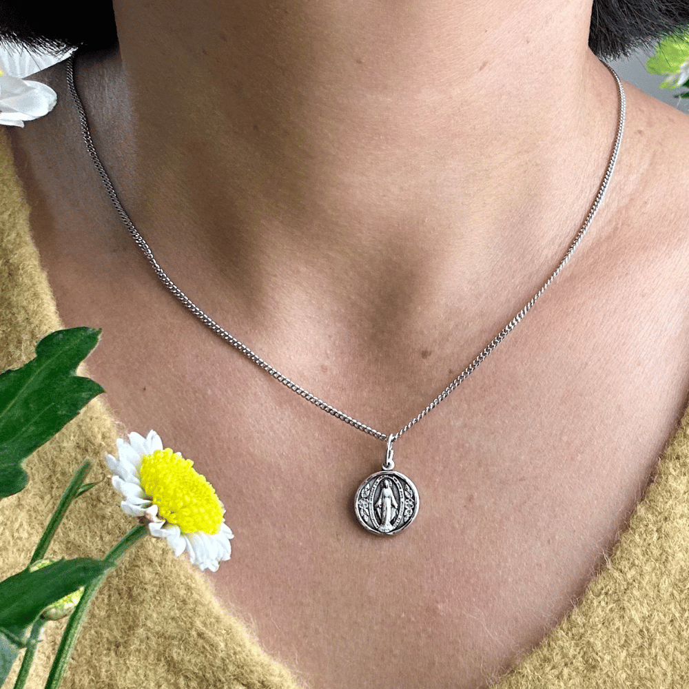 Sterling Silver Miraculous Pendant - 0601MSS