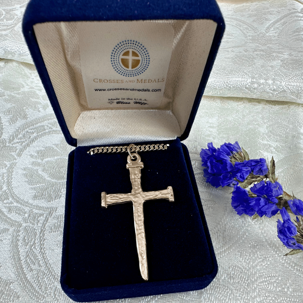 Gold Filled Nail Cross Pendant - 0086GF