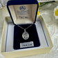 Sterling Silver St. Sebastian Pendant with 18 inch Sterling Silver Light Curb Chain - Medium