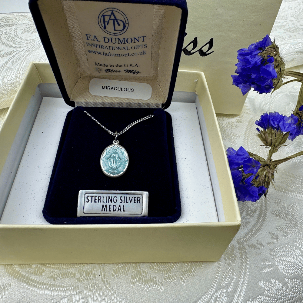 Sterling Silver Miraculous Pendant - 0612EMSS