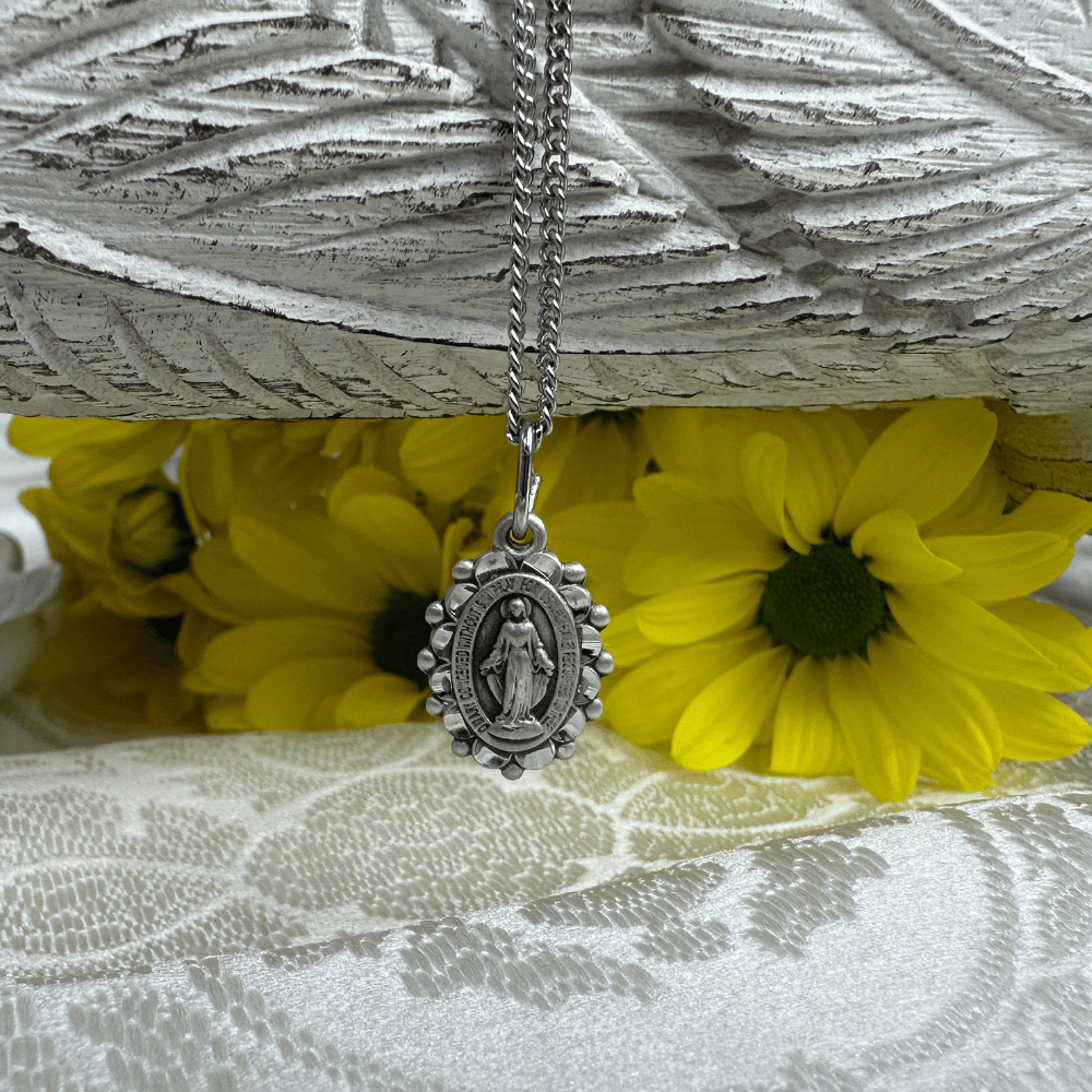 Sterling Silver Miraculous Pendant - 6040SS