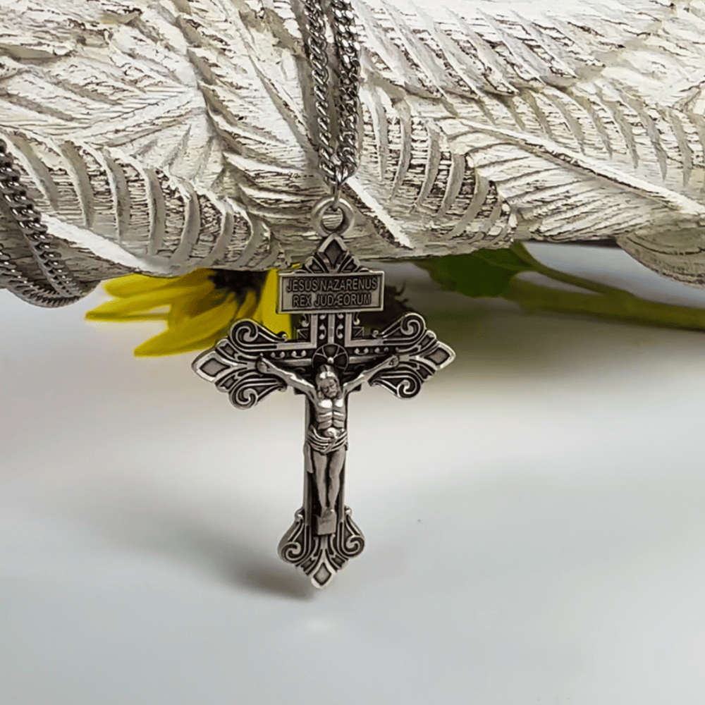 Sterling Silver Crucifix Pendant - 0632SS
