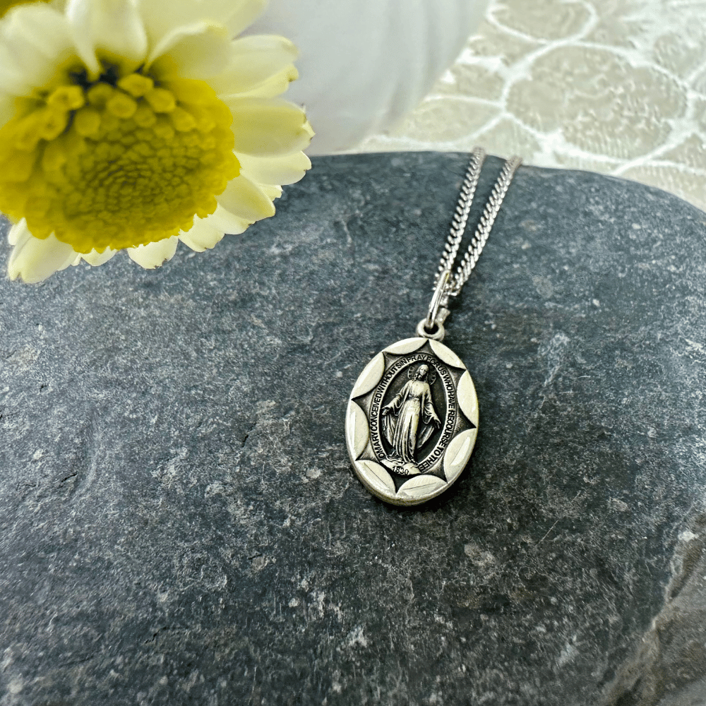 Sterling Silver Miraculous Pendant - 0612MSS