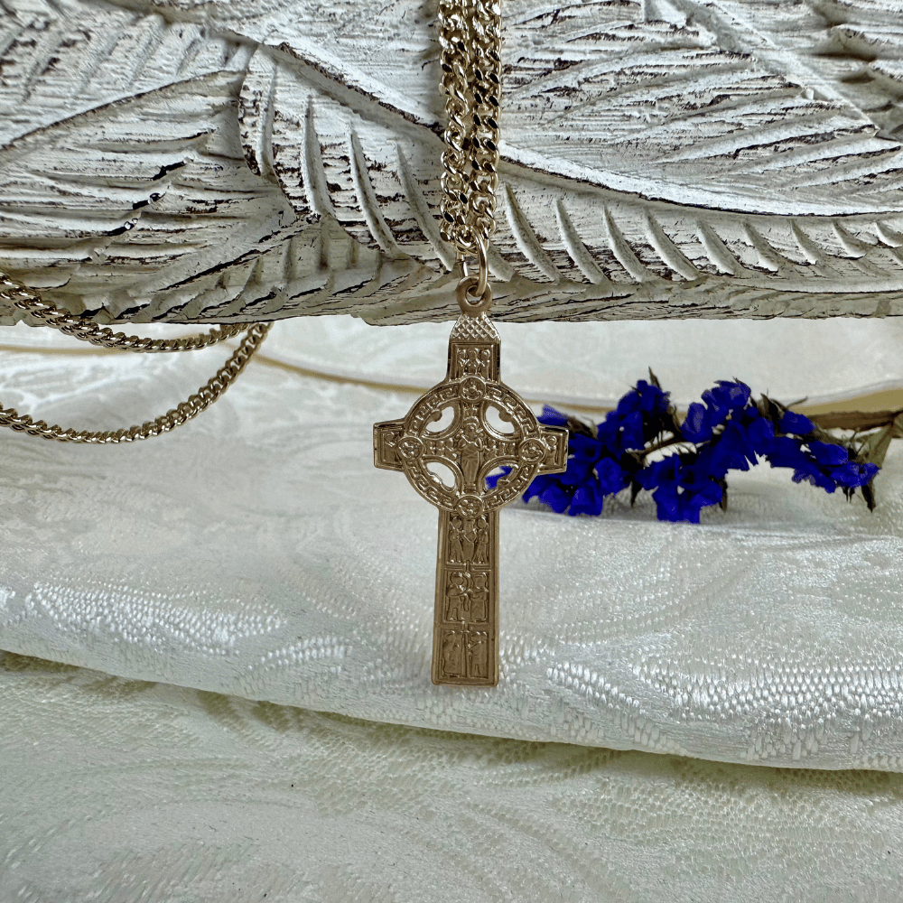 Gold Filled Scriptures Cross Pendant - 0255GF