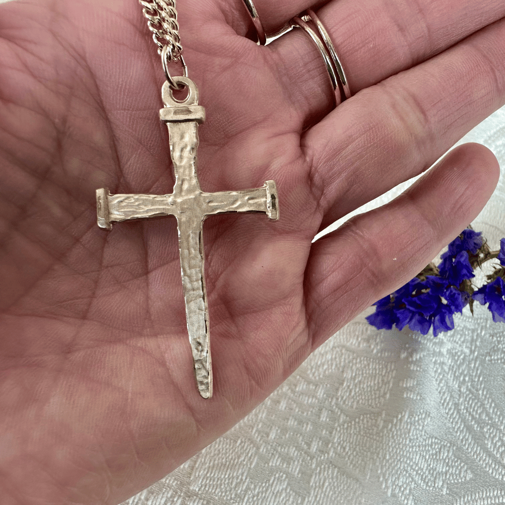 Gold Filled Nail Cross Pendant - 0086GF