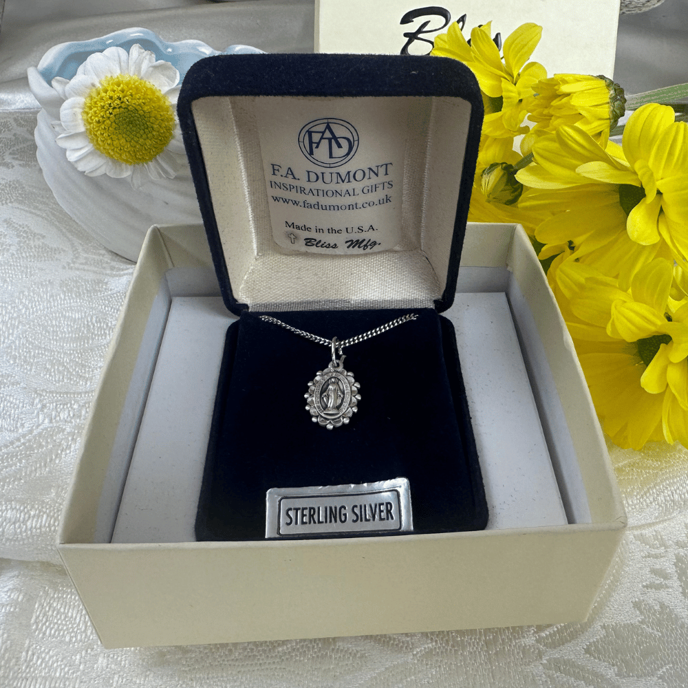 Sterling Silver Miraculous Pendant - 6040SS