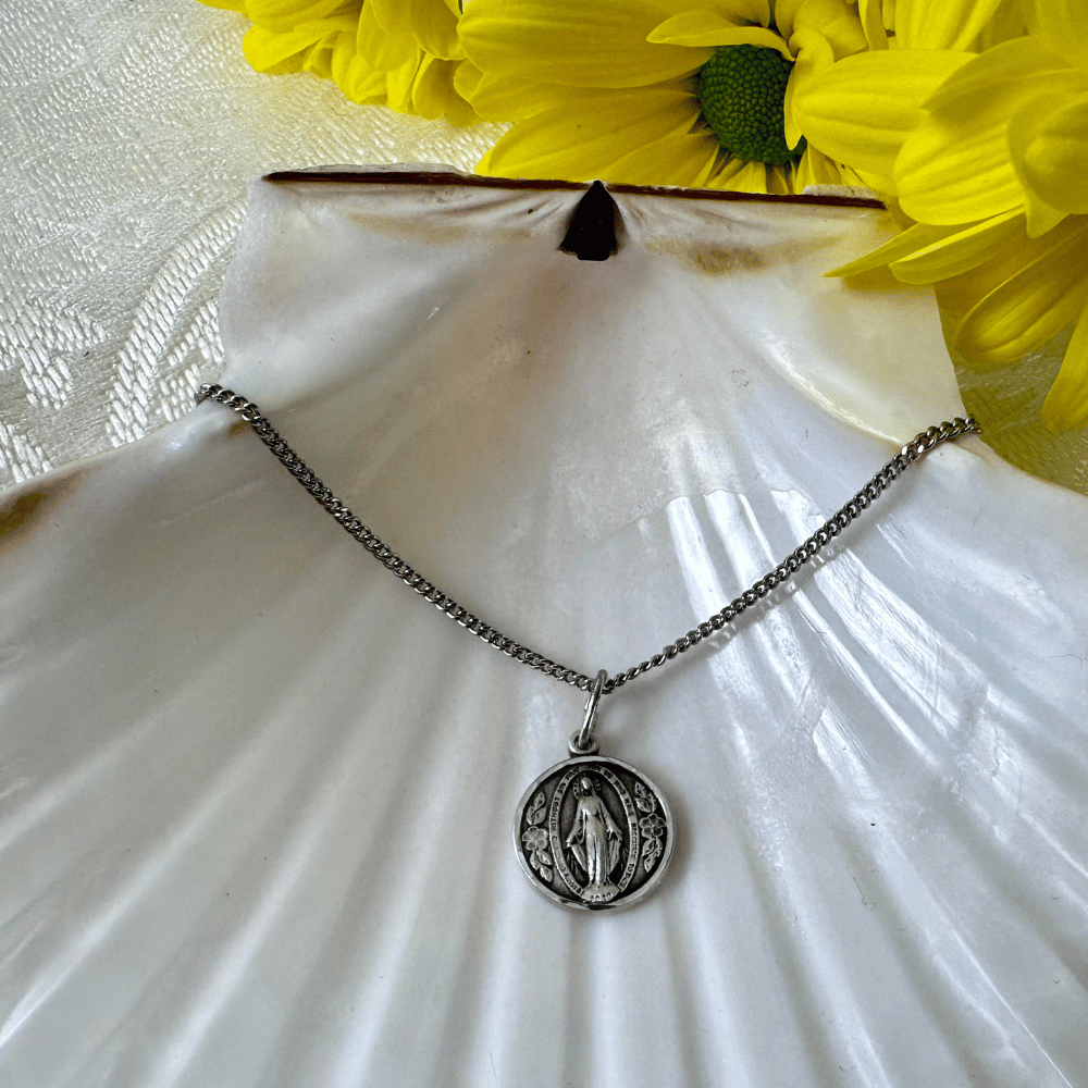 Sterling Silver Miraculous Pendant - 0601MSS