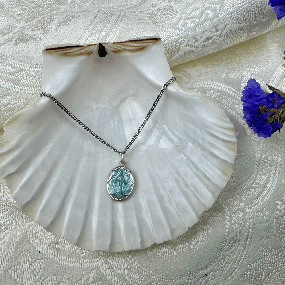 Sterling Silver Miraculous Pendant - 0612EMSS