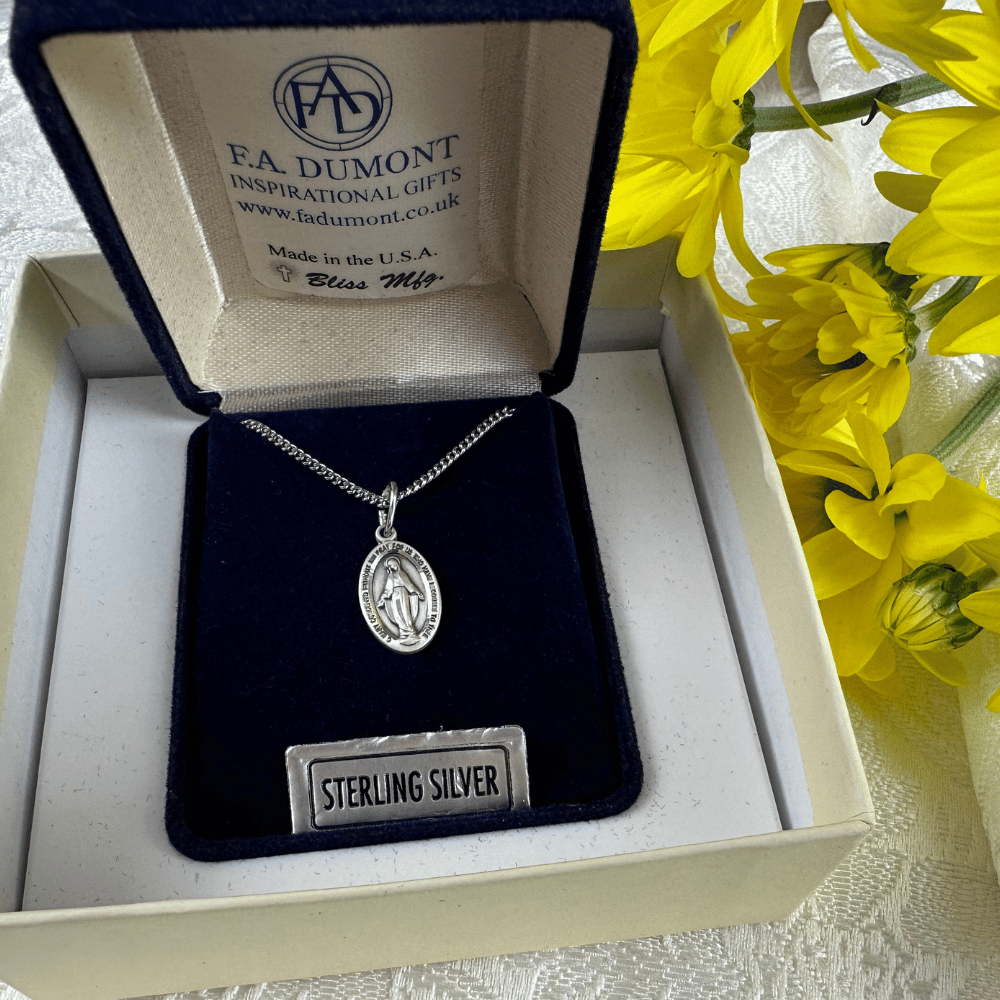 Sterling Silver Miraculous Pendant - 0702MSS