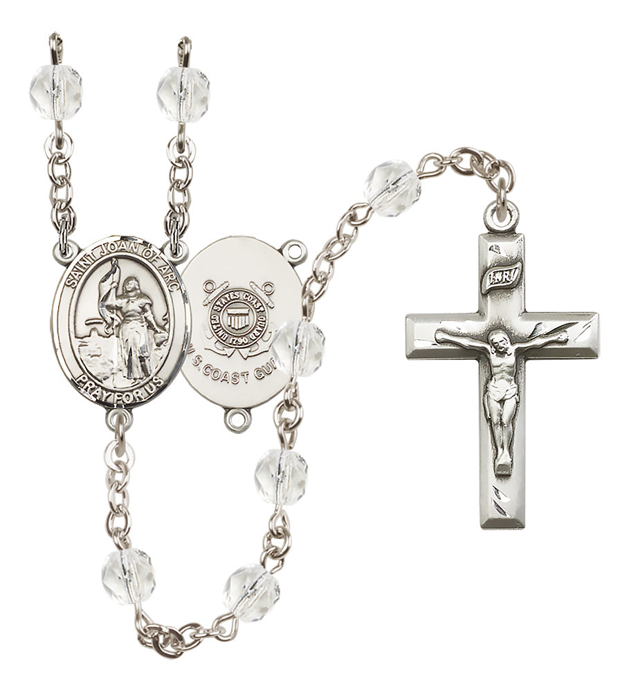 Marines Rosary - 6mm Crystal Fire Polished beads - 8053S3