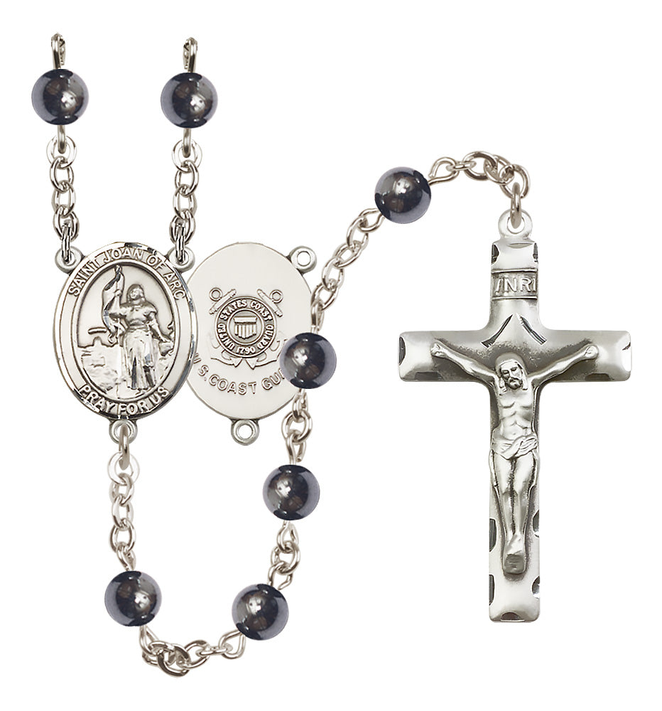 Marines Rosary - 6mm Hematite beads - 8053S3