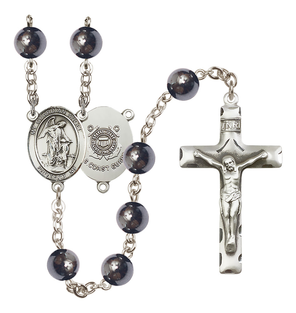 Marines Rosary - 8mm Hematite beads - 8118S3