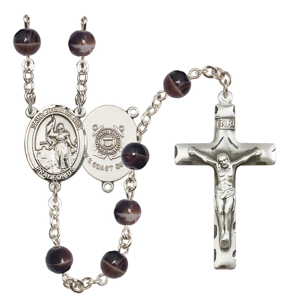 Marines Rosary - 7mm Brown beads - 8053S3