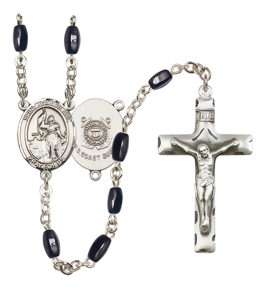 Marines Rosary - 8x5mm Black Onyx beads - 8053S3