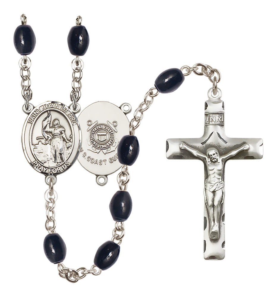 Marines Rosary - 8x6mm Black Onyx beads - 8053S3