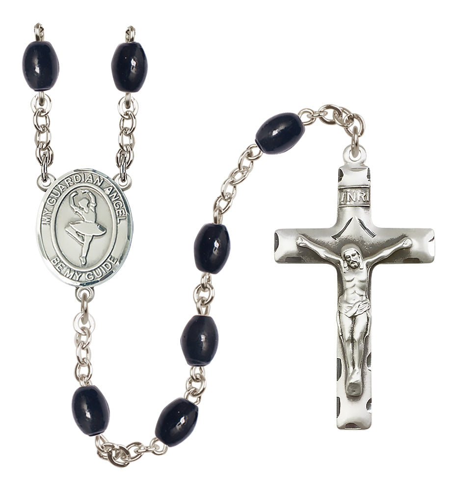 Dance Rosary - 8x6mm Black Onyx beads - 8712