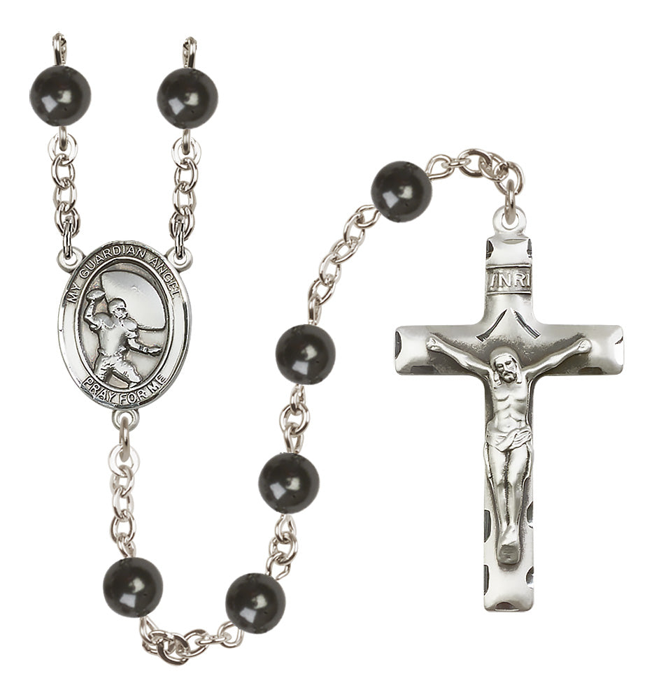 Football Rosary - 7mm Black Onyx beads - 8701