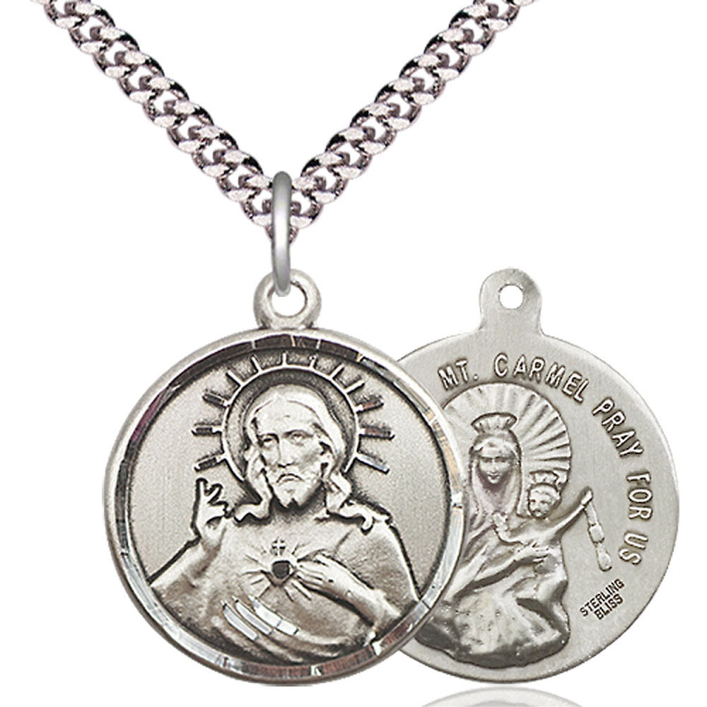 Sterling Silver Scapular Pendant - 0017SSS