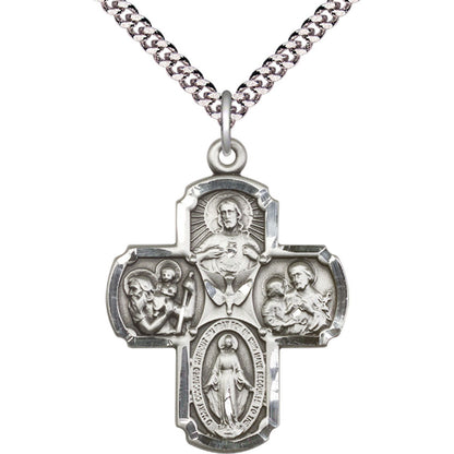 Sterling Silver 4-Way Pendant - 0040SS