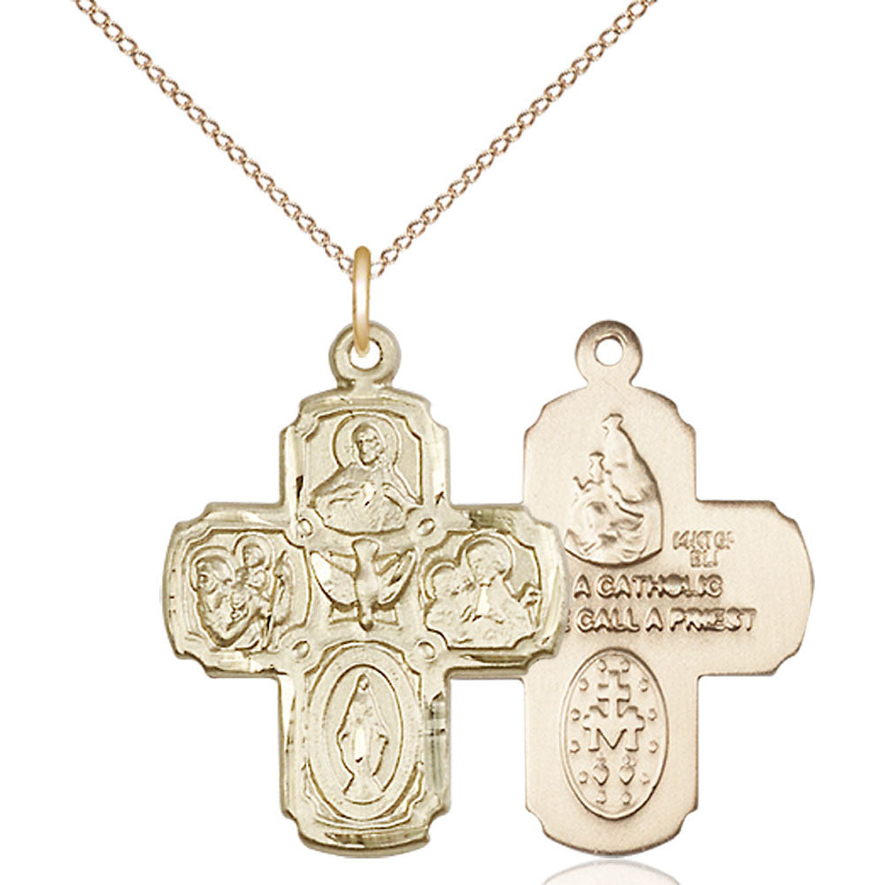 Gold Filled 4-Way Pendant - 0041GF