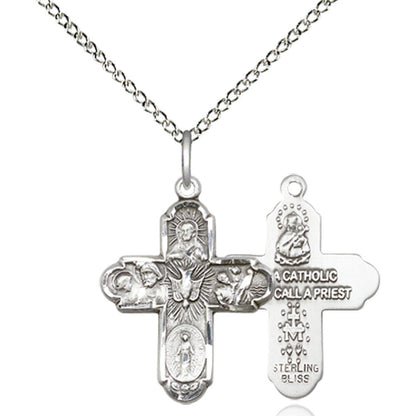 Sterling Silver 5-Way Pendant - 0044SS
