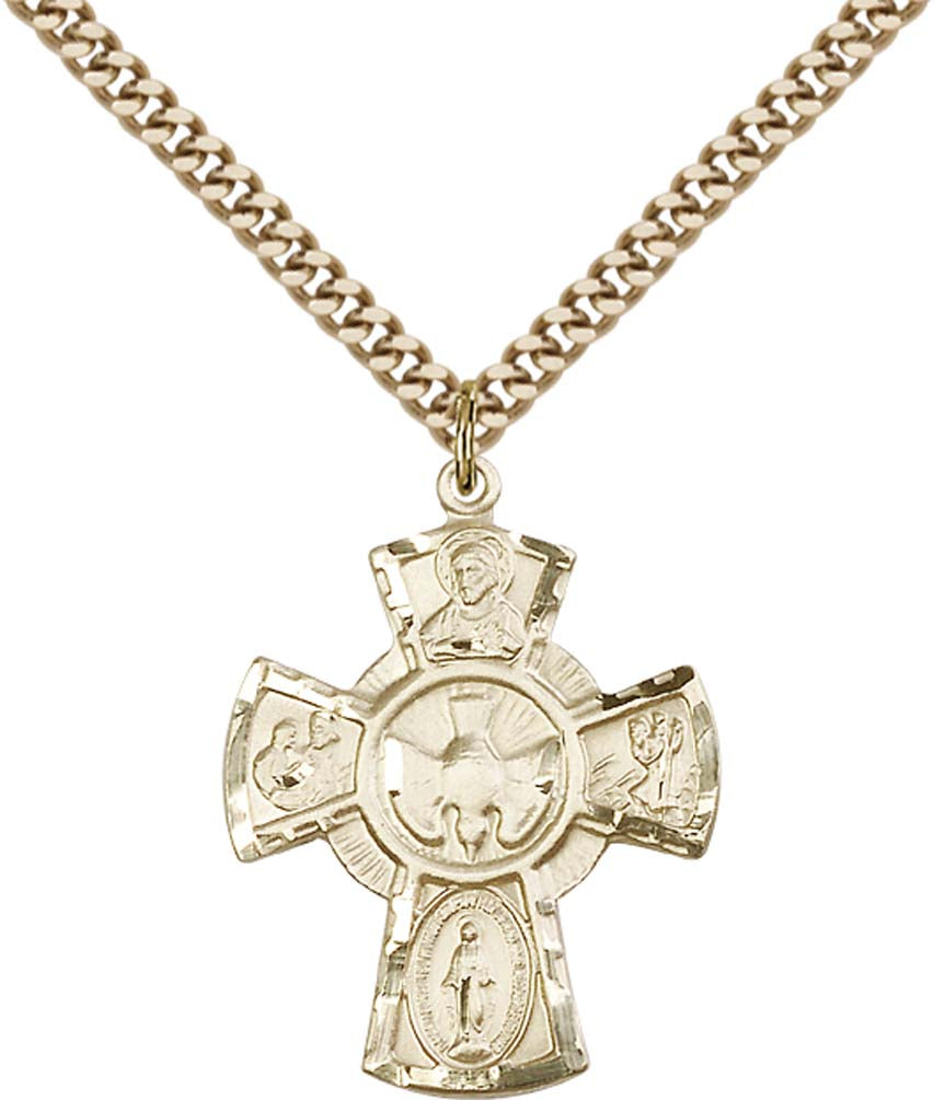 Gold Filled 5-Way Pendant - 0045GF