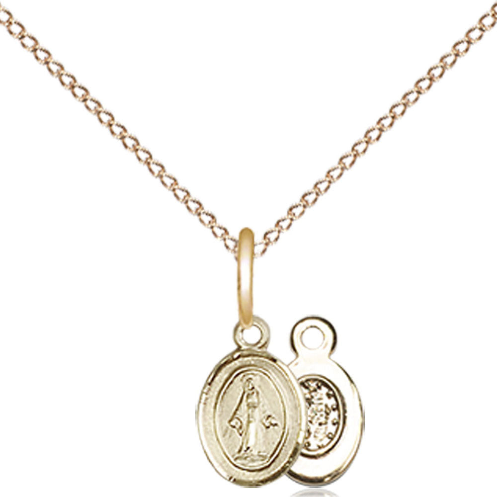 Gold Filled Miraculous Pendant - 0205PLGF