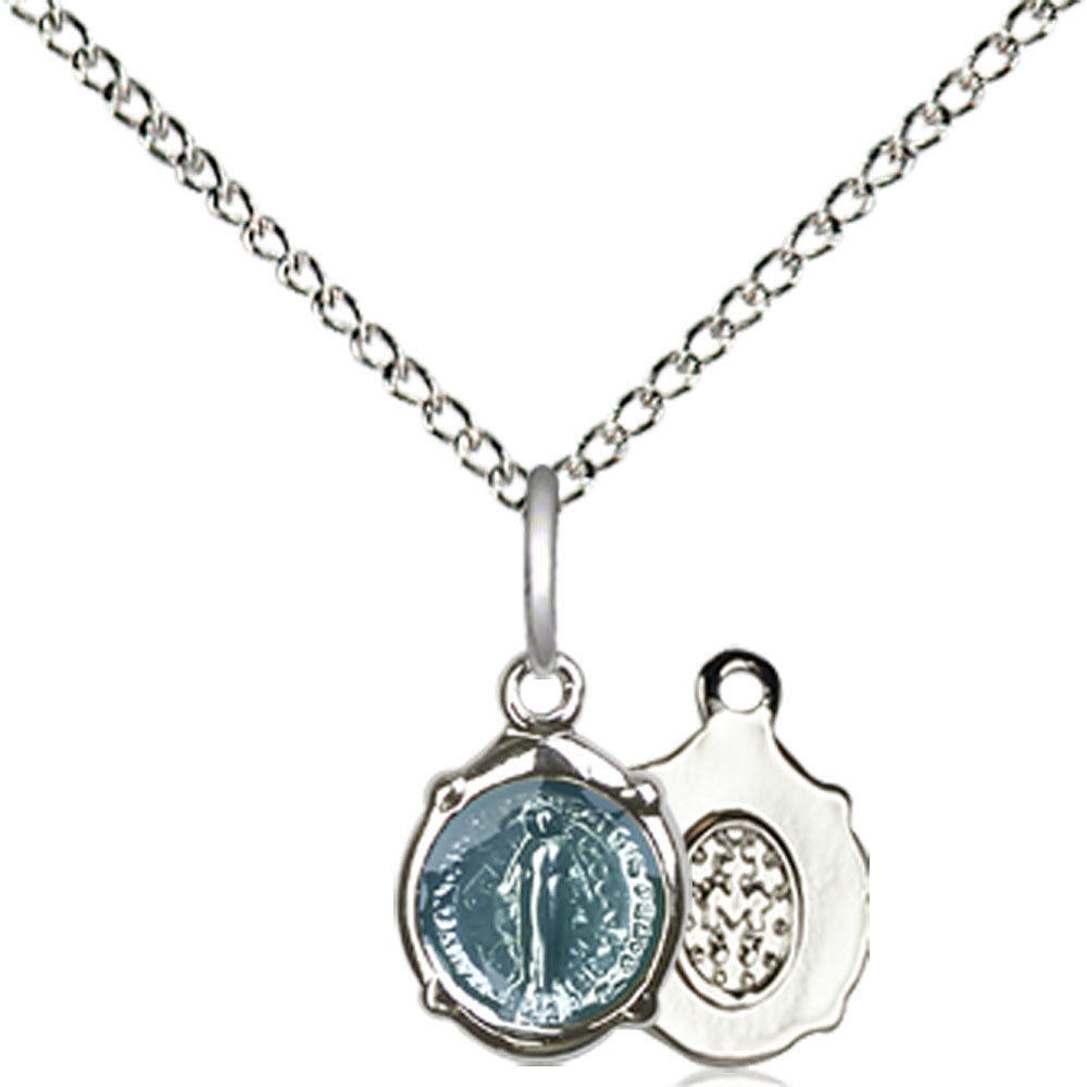 Sterling Silver Miraculous Pendant - 0206MSS