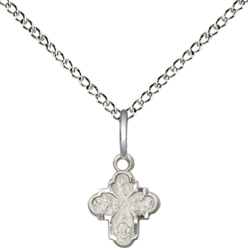 Sterling Silver 4-Way Pendant - 0207PLSS