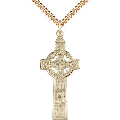 Gold Filled Scriptures Cross Pendant - 0255GF