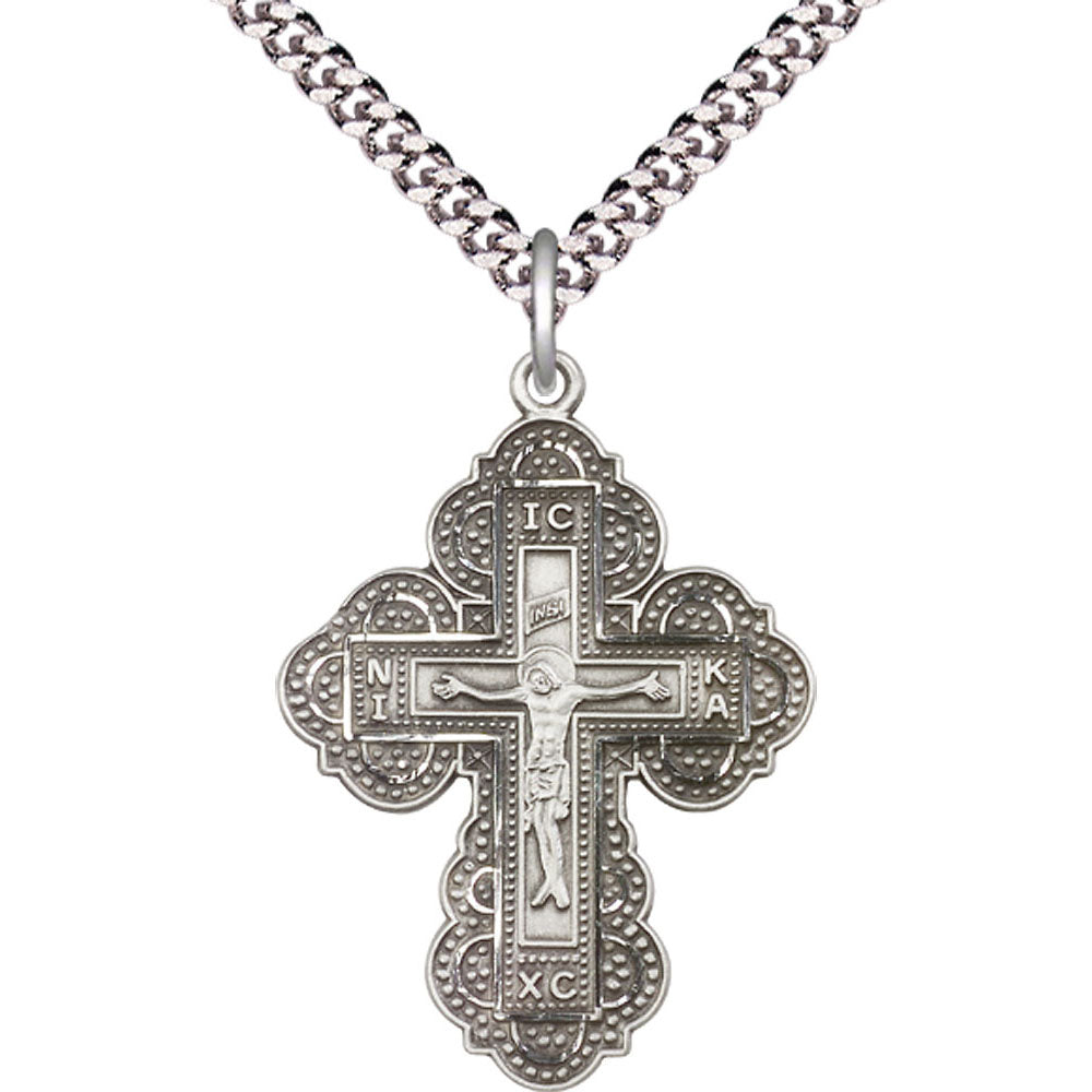 Sterling Silver Irene Cross Pendant - 0266SS