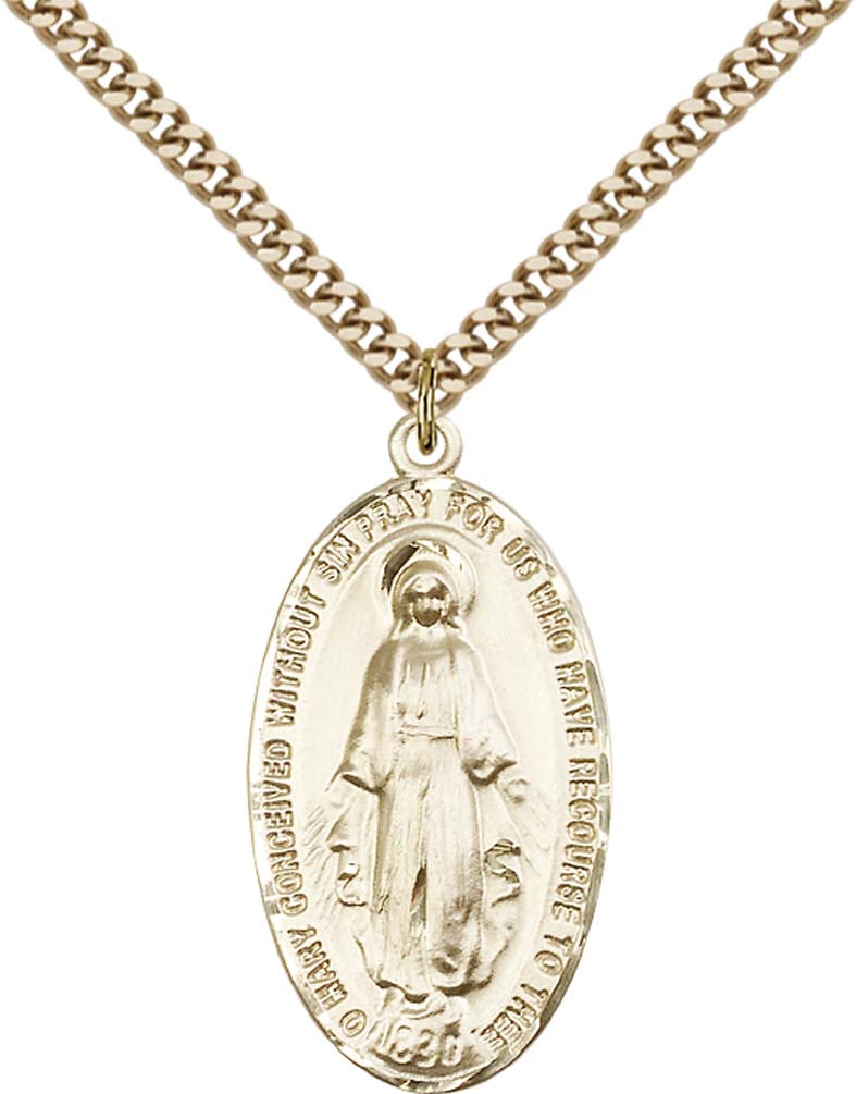 Gold Filled Miraculous Pendant - 0453GF