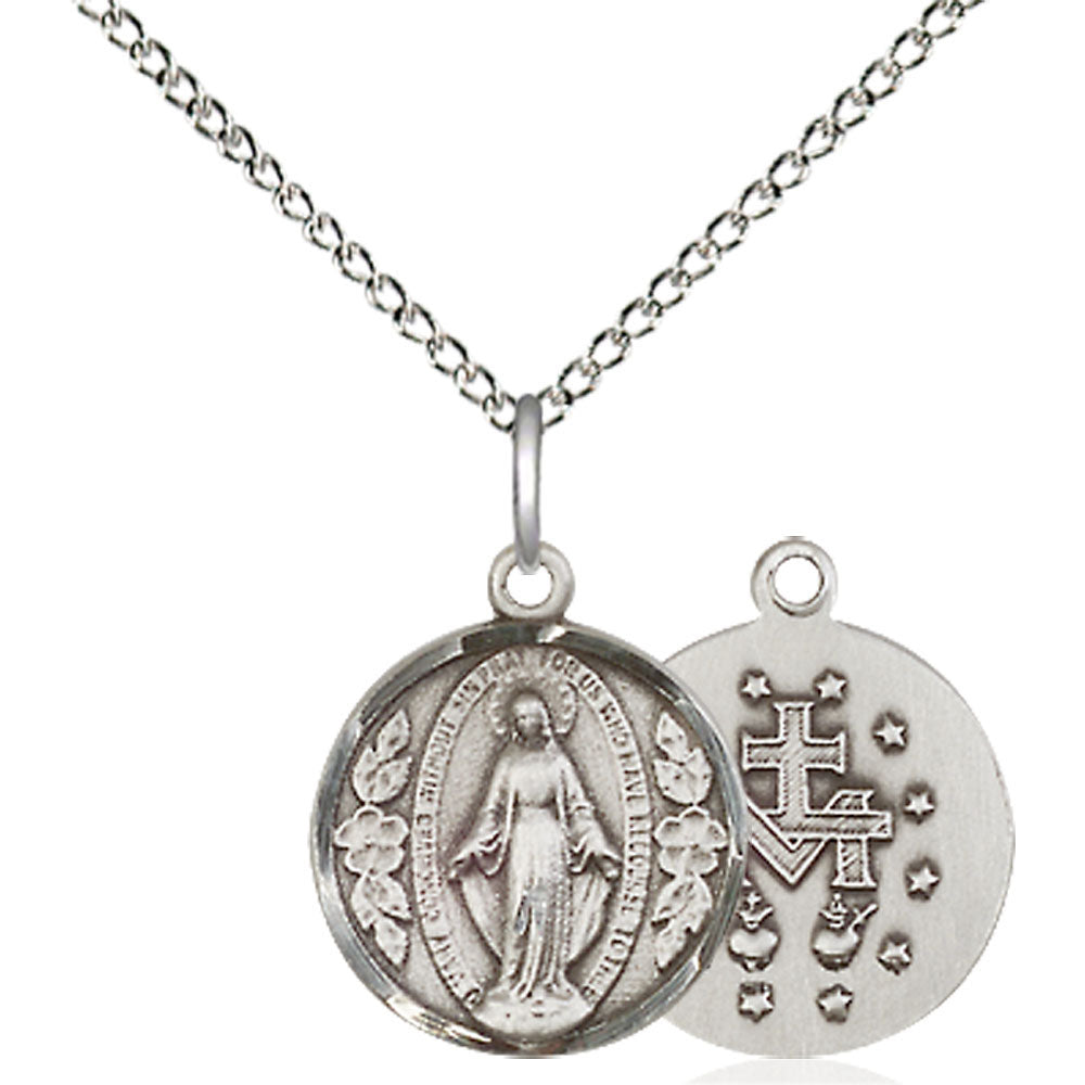 Sterling Silver Miraculous Pendant - 0601MSS