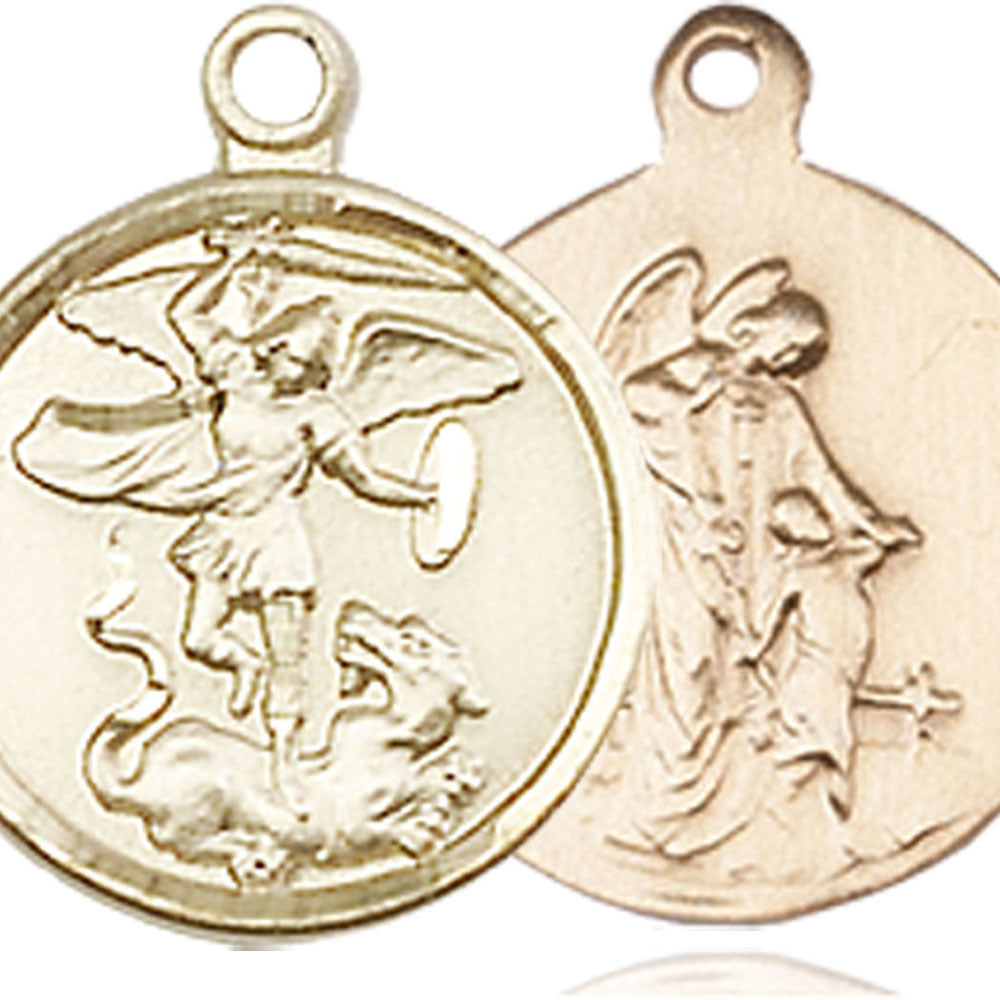 14kt Gold Saint Michael the Archangel Pendant - 0601RKT – Crosses & Medals