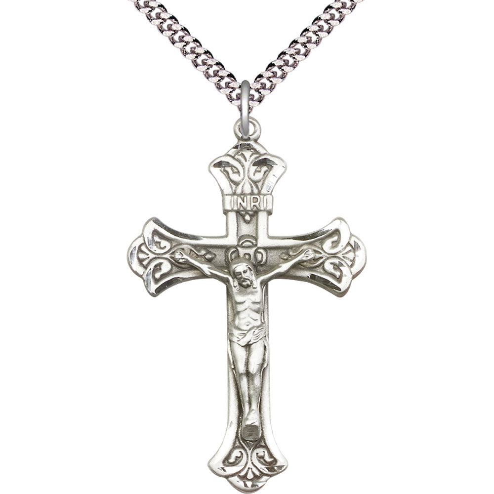 Sterling Silver Crucifix Pendant - 0642SS
