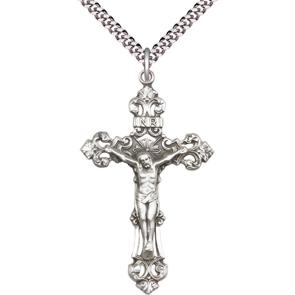 Sterling Silver Crucifix Pendant - 0647SS