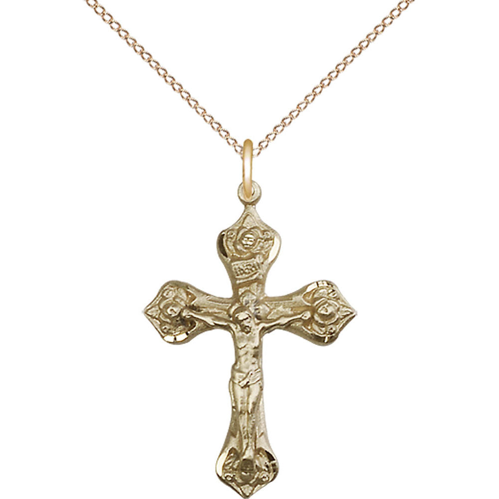 Gold Filled Crucifix Pendant - 0662GF