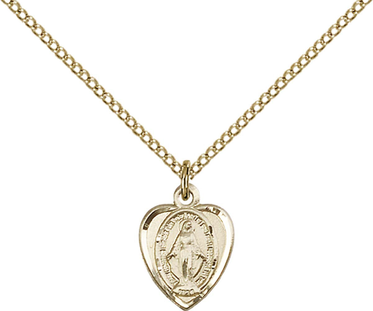 Gold Filled Miraculous Pendant - 0706MGF