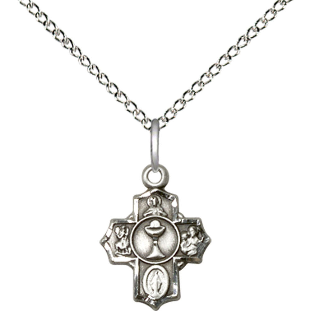Sterling Silver Communion 5-Way Pendant - 0890SS