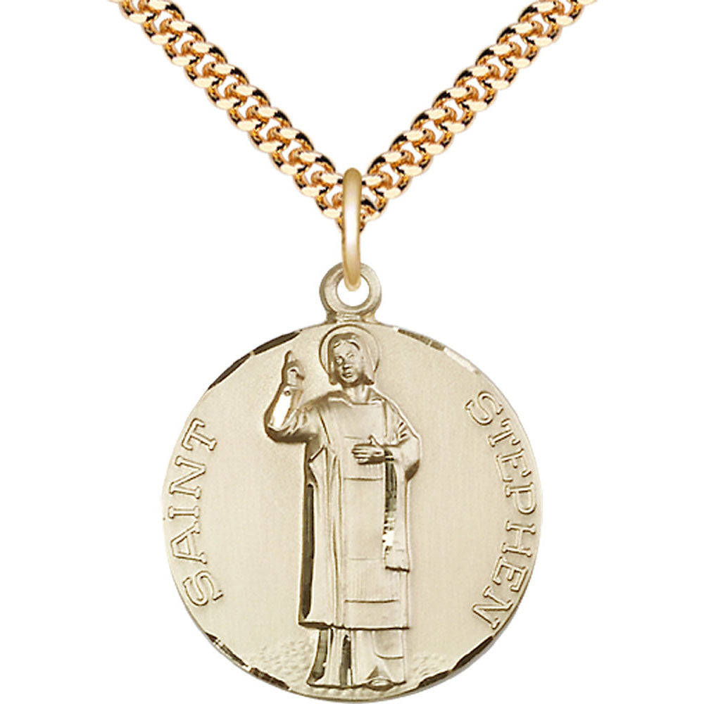 Gold Filled Saint Stephen Pendant - 0914GF